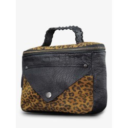 Paul Marius Sac BandoulièRe Cuir Femme Noir Legavroche RééDition LéOpard Noir