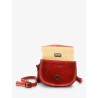 Mini Sac BandoulièRe Cuir Rouge Femme