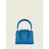 Mini Sac à Main Cuir Bleu Femme