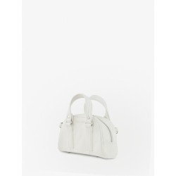 Sac Bowling Cuir Blanc Femme