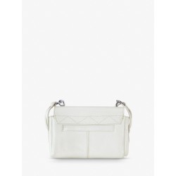 Mini Sac BandoulièRe Cuir Blanc Femme