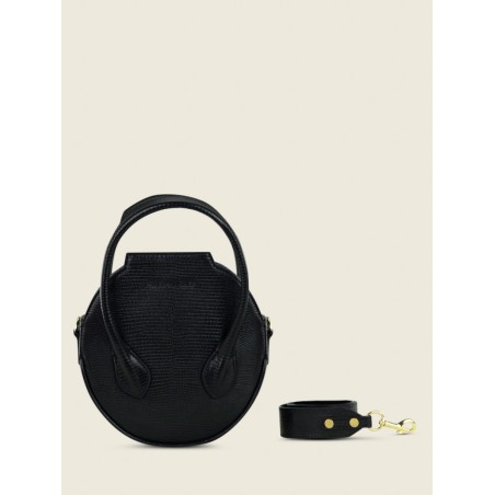 Mini Sac à Main Cuir Noir Femme