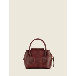 Mini Sac à Main Cuir Rouge Femme