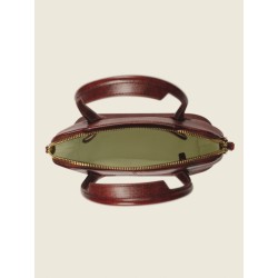 Mini Sac à Main Cuir Rouge Femme