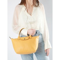 Sac porté main S Le Pliage Xtra cuir LONGCHAMP Abricot