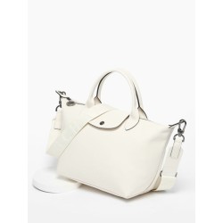 Sac porté main S Le Pliage Xtra cuir LONGCHAMP Ecru