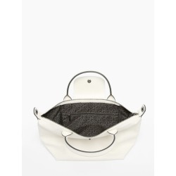 Sac porté main S Le Pliage Xtra cuir LONGCHAMP Ecru