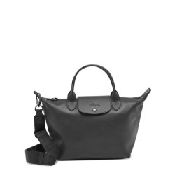 Sac porté main S Le Pliage Xtra cuir LONGCHAMP Noir