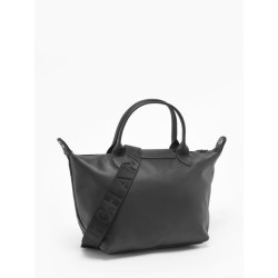 Sac porté main S Le Pliage Xtra cuir LONGCHAMP Noir