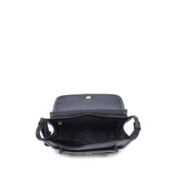 Sac bandoulière M Le Foulonné cuir LONGCHAMP Navy