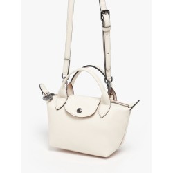Sac XS Le Pliage Xtra cuir LONGCHAMP Ecru