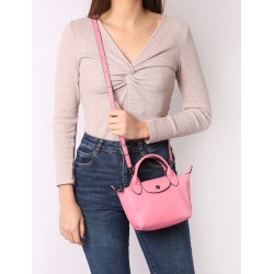 Sac XS Le Pliage Xtra cuir LONGCHAMP Rose