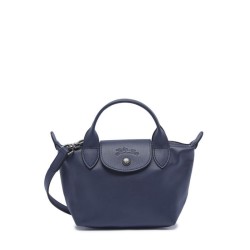 Sac XS Le Pliage Xtra cuir LONGCHAMP Navy