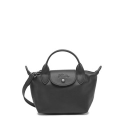 Sac XS Le Pliage Xtra cuir LONGCHAMP Noir