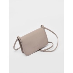 Sac bandoulière mini Le Foulonné cuir LONGCHAMP Tourterelle