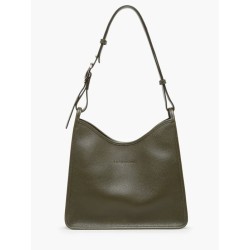Sac porté épaule Le Foulonné cuir LONGCHAMP Kaki