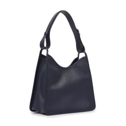 Sac porté épaule Le Foulonné cuir LONGCHAMP Navy