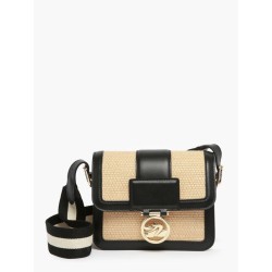 Sac bandoulière Box-trot paille LONGCHAMP Paille/noir