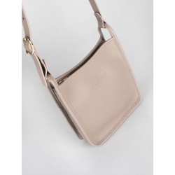 Sac porté travers zippé S Le Foulonné cuir LONGCHAMP Tourterelle