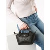 Sac à main XS Longchamp x Robert Indiana LONGCHAMP Noir