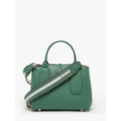 Sac porté main S Roseau Box cuir avec bandoulière LONGCHAMP Sauge