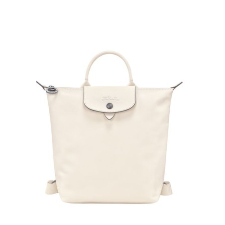 Sac à dos femme Le Pliage Xtra cuir LONGCHAMP Ecru
