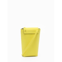 Étui téléphone Le Pliage Xtra cuir LONGCHAMP Citron