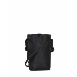 Etui téléphone Roseau cuir LONGCHAMP Noir