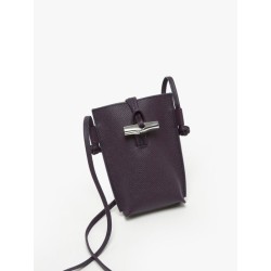 Etui téléphone Roseau cuir LONGCHAMP Myrtille