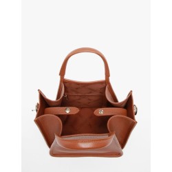 Sac porté main Le foulonné cuir LONGCHAMP Caramel