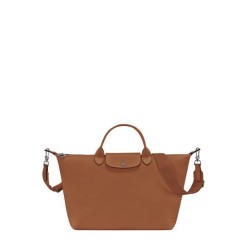 Sac porté main Le pliage xtra cuir LONGCHAMP Cognac