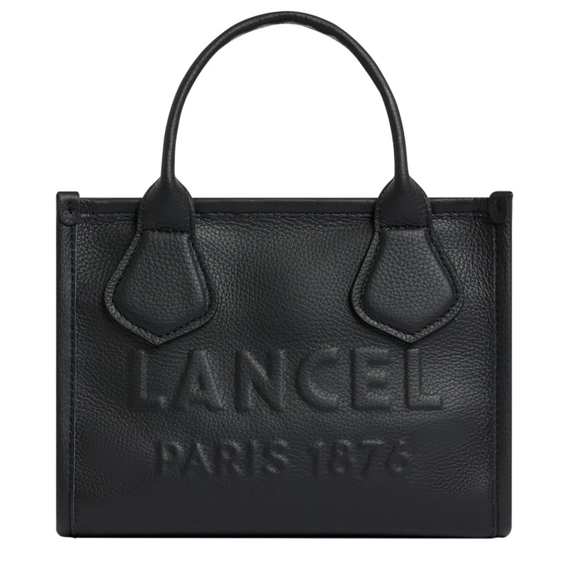 Lancel Petit sac cabas Jour en cuir grainé S Noir