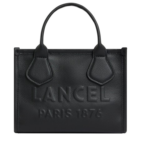 Lancel Petit sac cabas Jour en cuir grainé S Noir