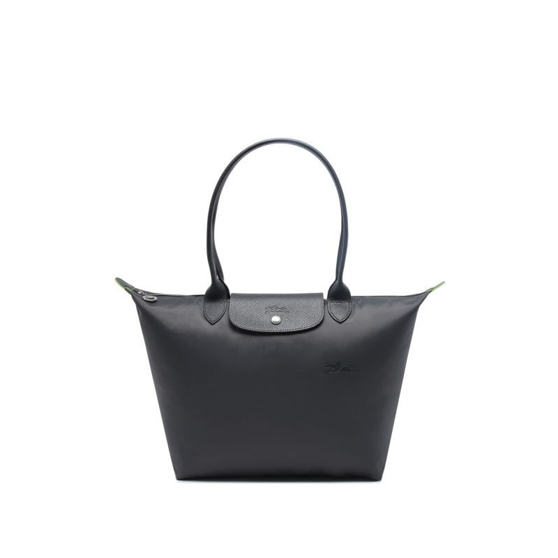 Sac porté épaule L Le Pliage Green LONGCHAMP Graphite