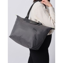 Sac porté épaule L Le Pliage Green LONGCHAMP Graphite