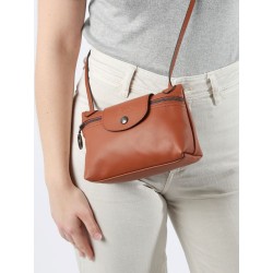 Sac bandoulière Le Pliage Xtra cuir LONGCHAMP Cognac