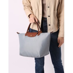 Sac porté main M Le Pliage LONGCHAMP Acier