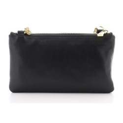 Lancel
Pochette double Billie en cuir lisse souple Noir