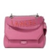Lancel
Sac rabat M Ninon en cuir grainé et lisse Cerise/Citrouille