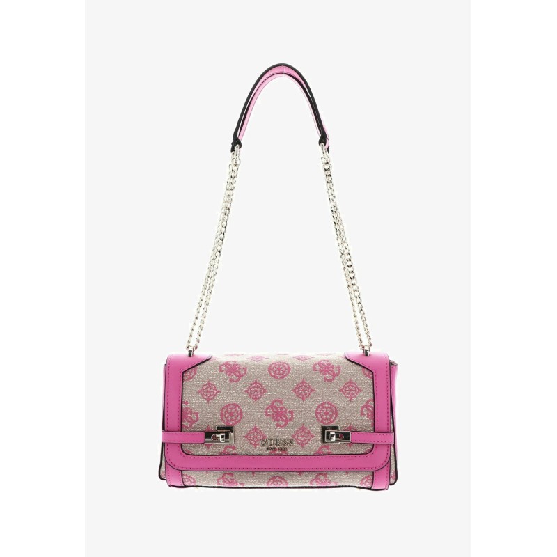 Guess LORALEE CONVERTIBLE FLAP Sac à main pink