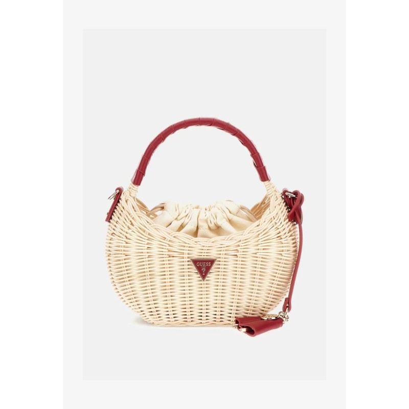 Guess Sac à main blanc rouge multi