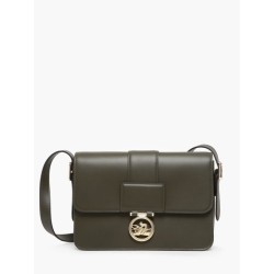 Sac bandoulière Box-trot cuir LONGCHAMP Kaki