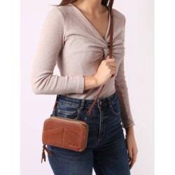 Sac banane/bandoulière Paula cuir PAUL MARIUS Naturel