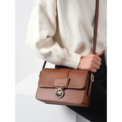 Sac bandoulière Box-trot cuir LONGCHAMP Cognac