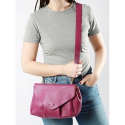 Sac bandoulière Suzon M Art Déco cuir PAUL MARIUS Zinzolin