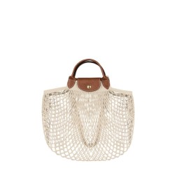 Sac à main Le Pliage Filet LONGCHAMP Ecru
