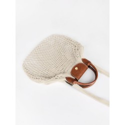 Sac à main Le Pliage Filet LONGCHAMP Ecru
