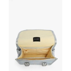 Sac bandoulière La Sacoche S Granite cuir PAUL MARIUS Blanc