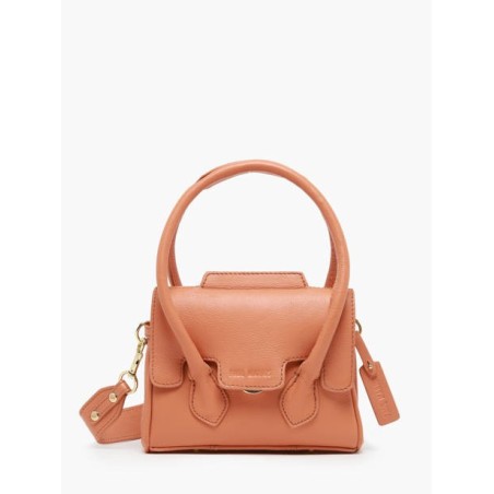 Sac porté main Colette XS Art Déco cuir PAUL MARIUS Caramel