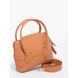 Sac porté main Gisèle S Art Déco cuir PAUL MARIUS Caramel